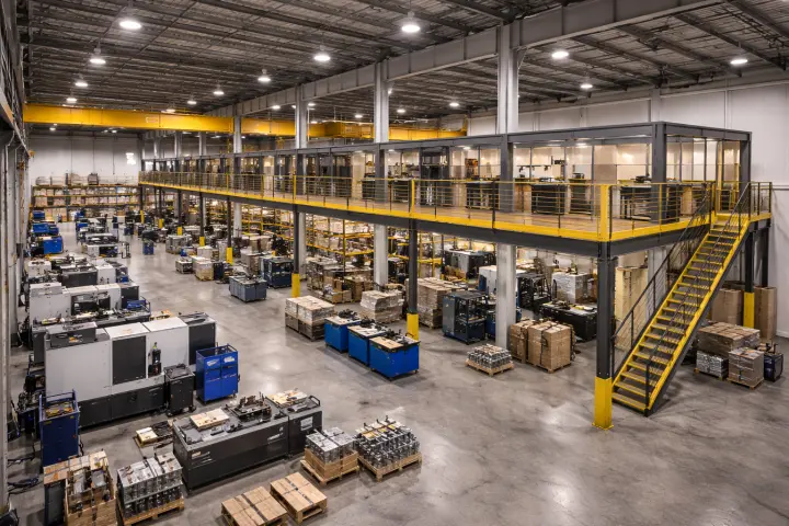 Mezannine Pergudangan Besar di Pondok Aren